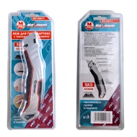 нож для гипсокартона складной, алюминиевое покрытие, 3 запасных лезвия sk5,прорезиненная рукоять оптом